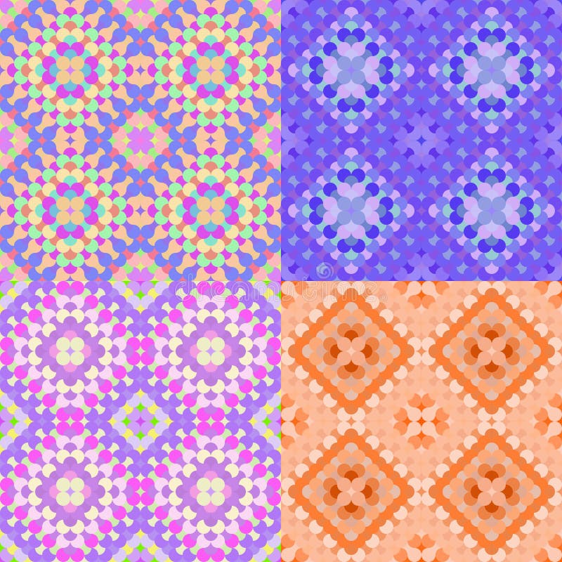 Cerchi arancio geometrici variopinti del modello senza cuciture Illu di vettore illustrazione di stock Cerchi arancio geometrici variopinti del modello senza cuciture Illu di vettore illustrazione di stock