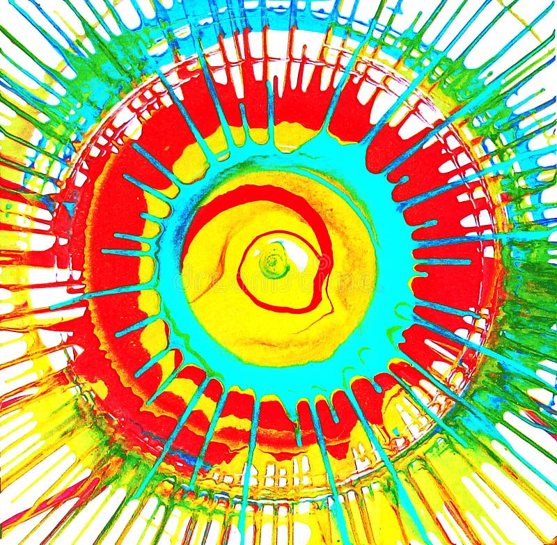 Cerchio - colorato spruzza Raggi del sole di estate illustrazione di stock Cerchio - colorato spruzza Raggi del sole di estate illustrazione di stock