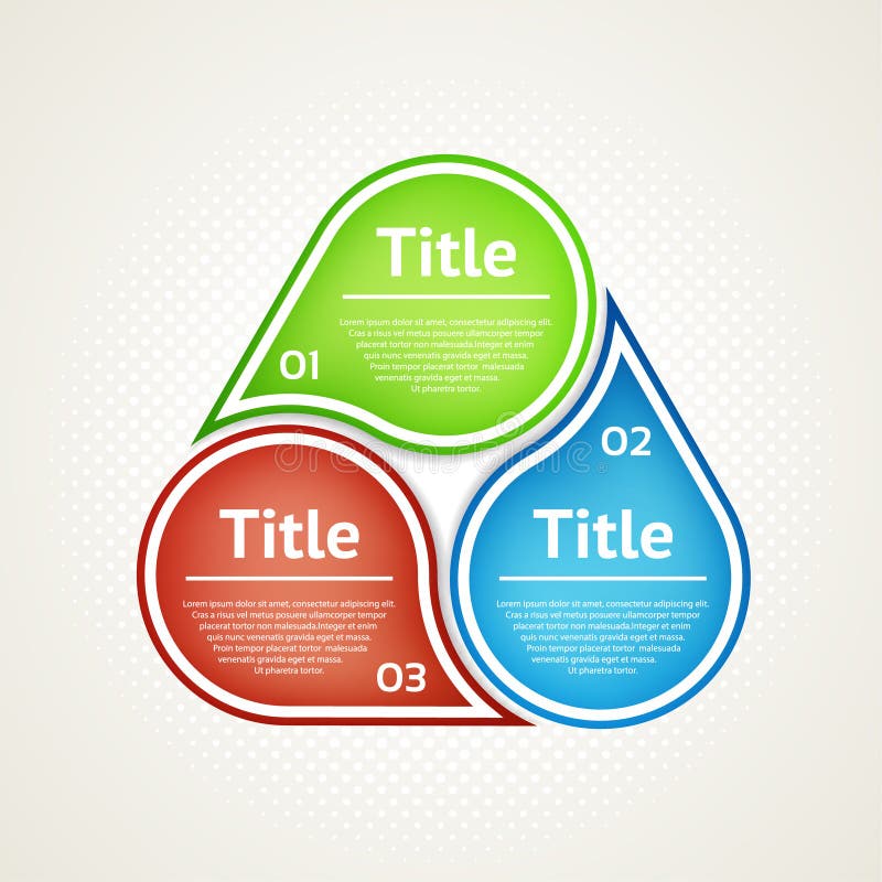 Cerchio di vettore infographic Modello per il diagramma, il grafico, la presentazione ed il grafico Concetto di affari con tre op royalty illustrazione gratis