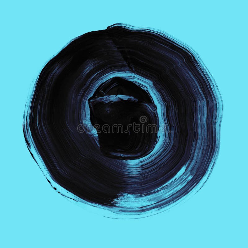 Cercle acrylique texturisé noir Tache pour aquarelle sur le fond bleu-clair illustration de vecteur Cercle acrylique texturisé noir Tache pour aquarelle sur le fond bleu-clair illustration de vecteur