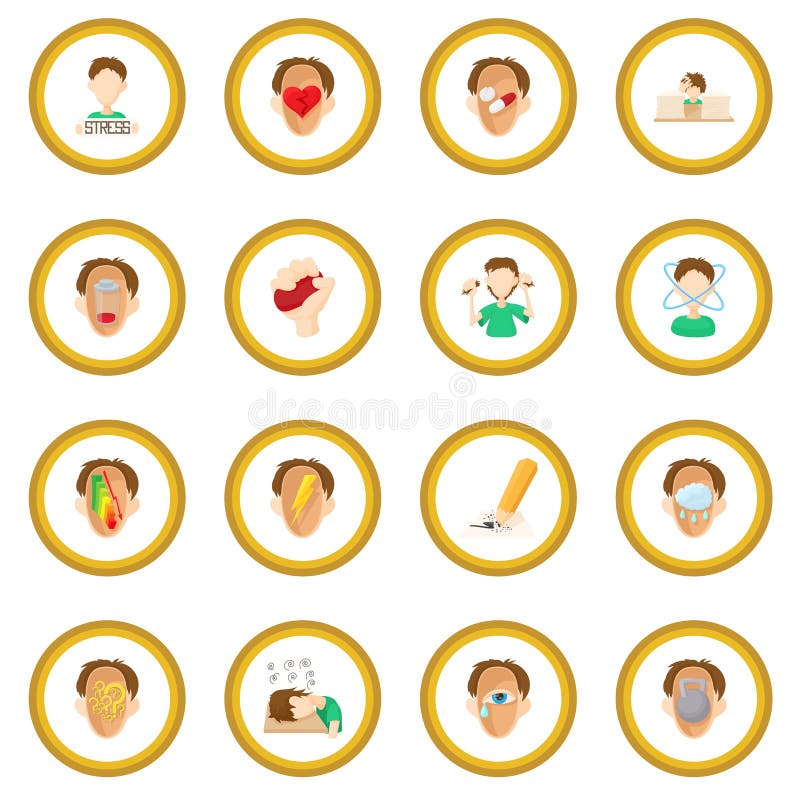 Cercle d'icône d'effort illustration stock Cercle d'icône d'effort illustration stock