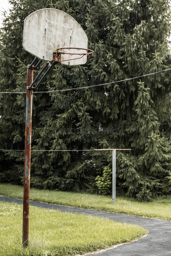 Cercle de basket-ball Indiana rural image stock Cercle de basket-ball Indiana rural image stock