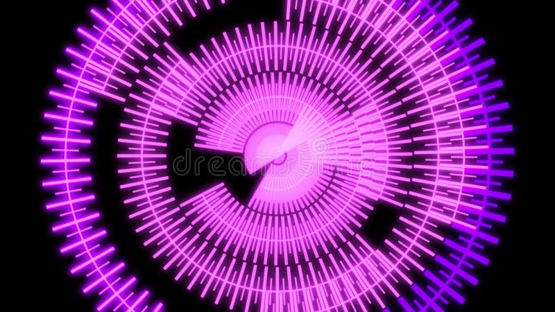 Cercle hud speedometer boucle d'animation violette