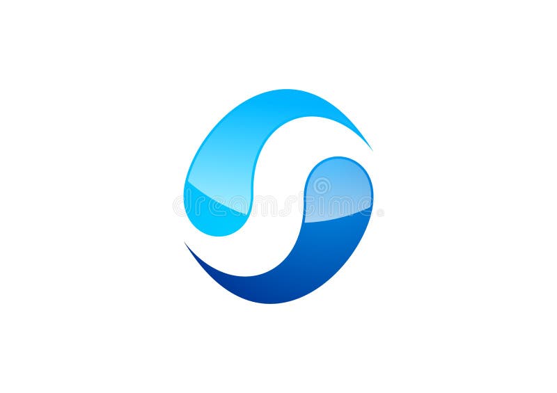 Cercle, l'eau, logo, vent, sphère, résumé, lettre S, société, société illustration de vecteur Cercle, l'eau, logo, vent, sphère, résumé, lettre S, société, société illustration de vecteur
