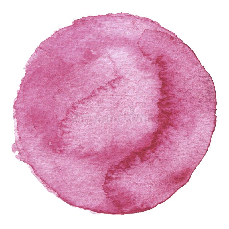 Cercle rouge d'aquarelle Tache avec la texture de papier Élément de conception d'isolement sur le fond blanc Calibre abstrait tir illustration libre de droits Cercle rouge d'aquarelle Tache avec la texture de papier Élément de conception d'isolement sur le fond blanc Calibre abstrait tir illustration libre de droits