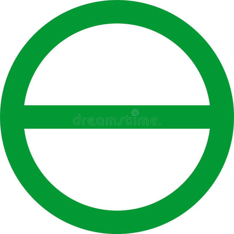 Cercle vert avec la barre oblique horizontale de l'encouragement à l'opposé du message du cercle rouge avec une barre oblique diagonale sur un lit de transparence et un arrière-plan transparent.
