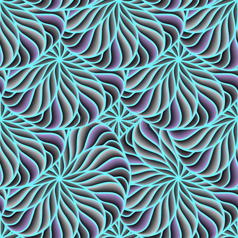 Cercles de couleur sans couture de vecteur de fond Composition des formes géométriques couleurs à la mode lumineuses, bleues illustration de vecteur