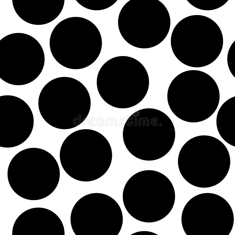 Cercles sans couture, modèle de points Fond sans problème qu'on peut répéter de point de polka Version noire et blanche s illustration libre de droits Cercles sans couture, modèle de points Fond sans problème qu'on peut répéter de point de polka Version noire et blanche s illustration libre de droits