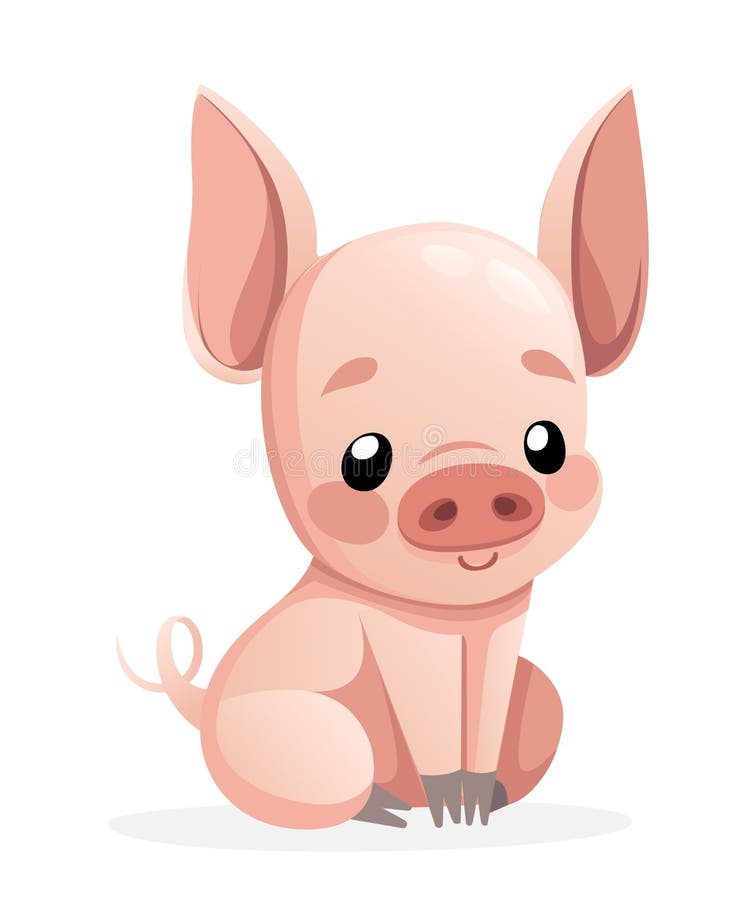 Cerdo Lindo Diseño De Personaje De Dibujos Animados El Pequeño Cerdo Feliz Se Sienta Ejemplo Plano Del Vector Aislado En El Fondo Stock de ilustración - Ilustración de cochinillo, rosa: 129314424 Cerdo Lindo Diseño De Personaje De Dibujos Animados El Pequeño Cerdo Feliz Se Sienta Ejemplo Plano Del Vector Aislado En El Fondo Stock de ilustración - Ilustración de cochinillo, rosa: 129314424