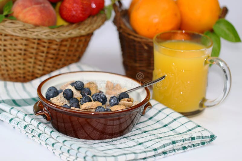 Cereal breakfast stock photo. Image of natural, bowl 57111576