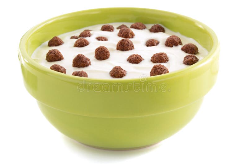 Cereal Chocolate Balls In Bowl Stock Photo Image of lunch, balls