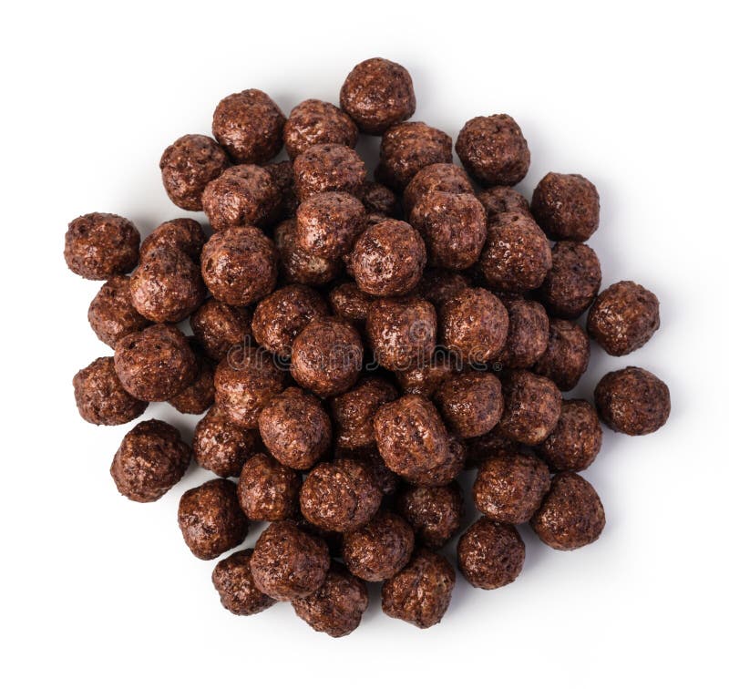 Cereal chocolate balls stock image. Image of breakfast 99230989