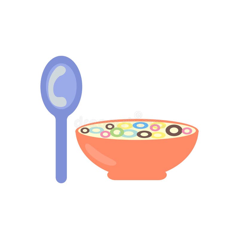 Cereal icon vector isolated on white background, Cereal sign stock illustration