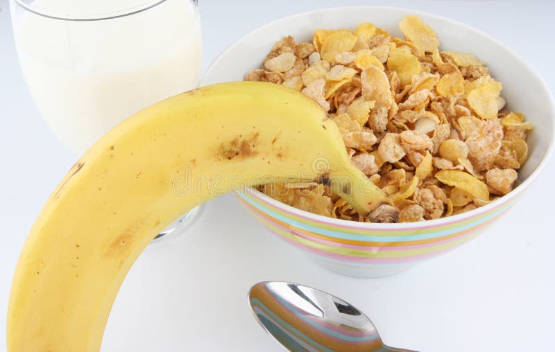 Cereal and milk stock image. Image of eats, delicious 4140035