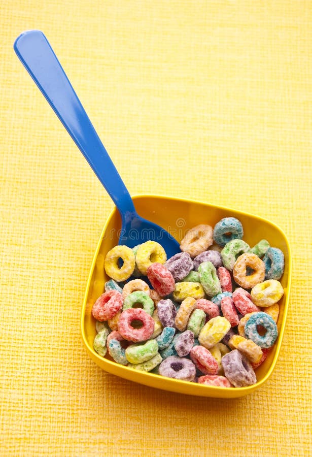 Vibrant Bowl with Breakfast Cereal Stock Photo Image of shape, flavor
