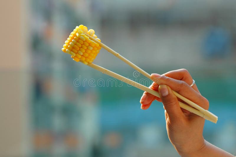 Cereale sulle bacchette immagine stock Cereale sulle bacchette immagine stock