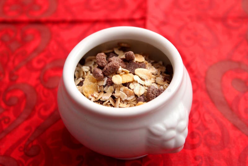 Cereals with chocolate stock photo. Image of vegan, vegetarian 112298144