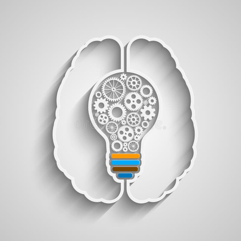 Cerebro humano ilustración del vector Cerebro humano ilustración del vector