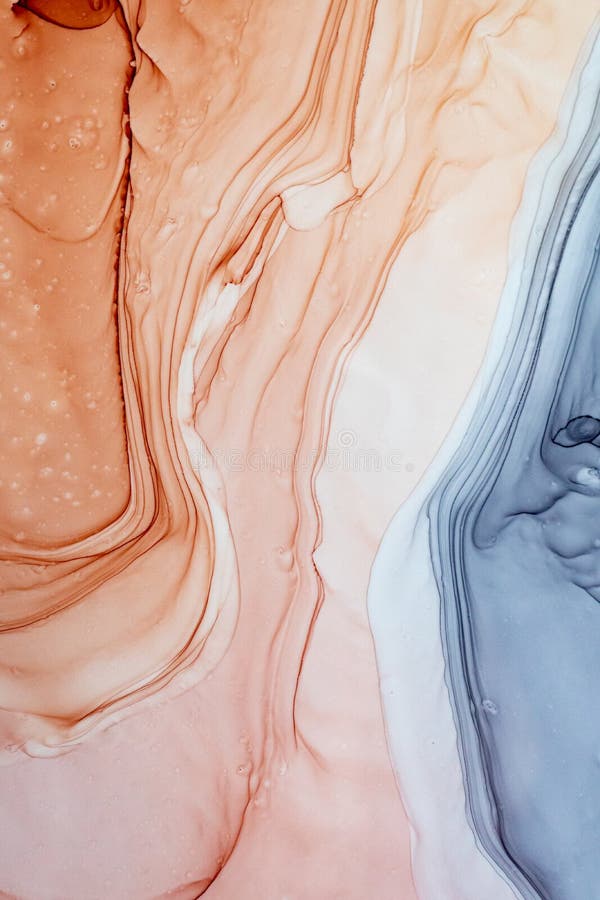Cerneala pentru alcool și fond colorat. textură de artă fluidă. ilustrare marmură. tapet abstract stock images