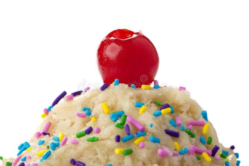 Helado cerrado con toppings fotografía de archivo