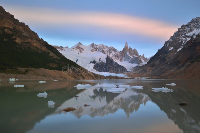 Cerro Torre And Laguna Torre At Sunrise Stock Photo Image Of Nature