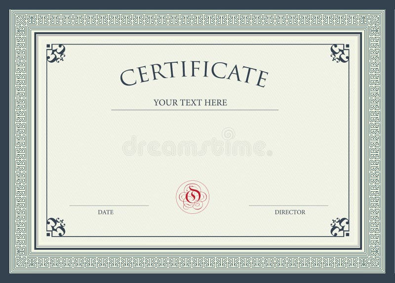 Certificado de Reconocimiento libre illustration