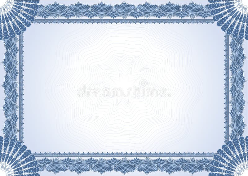 Diploma certificado ilustración del vector