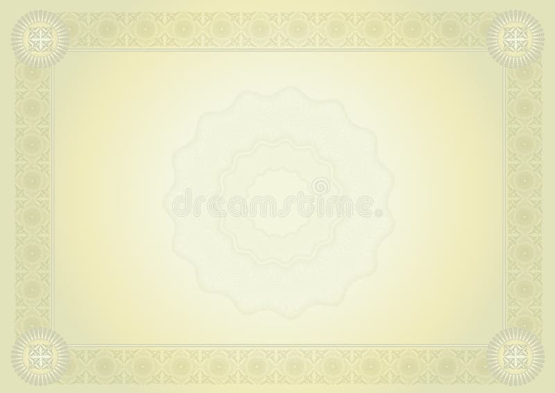 Diploma ilustración del vector