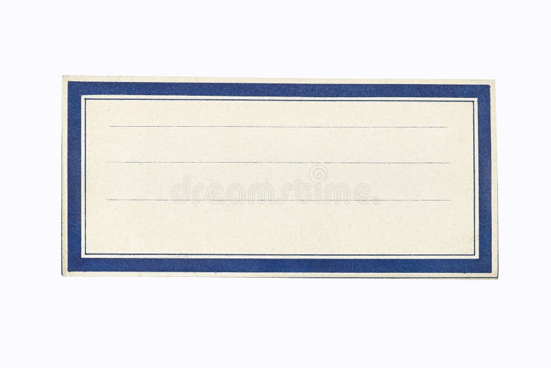 Certificat blanc avec le cadre bleu photo libre de droits Certificat blanc avec le cadre bleu photo libre de droits