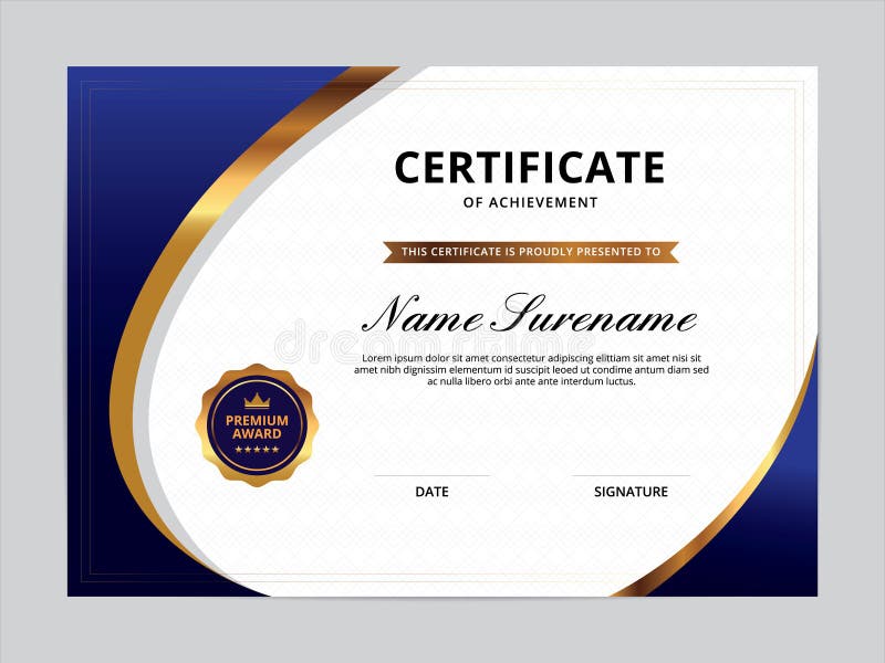 Certificate Of Appreciation Template Design Stock Vector Illustration certificate-of-appreciation-template-design-stock-vector-illustration