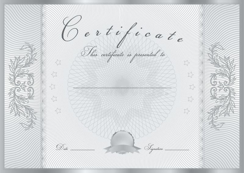 Certificate / Diploma award template. Pattern stock illustration Certificate / Diploma award template. Pattern stock illustration