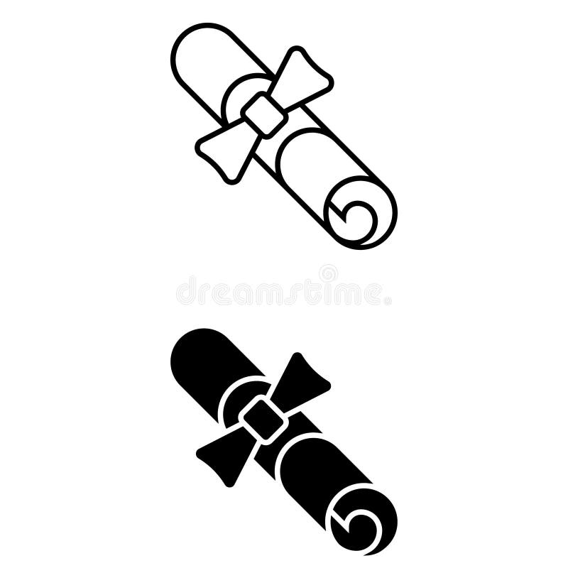 Certificate vector icon set. Diploma illustration sign collection. document symbol. vector illustration
