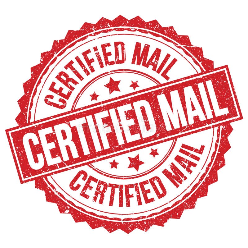Certified Mail Stamp Stock Illustrations 1,023 Certified Mail Stamp