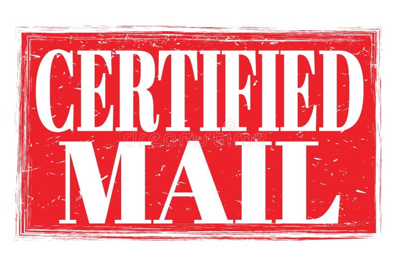 Certified Mail Stamp Stock Illustrations 1,075 Certified Mail Stamp
