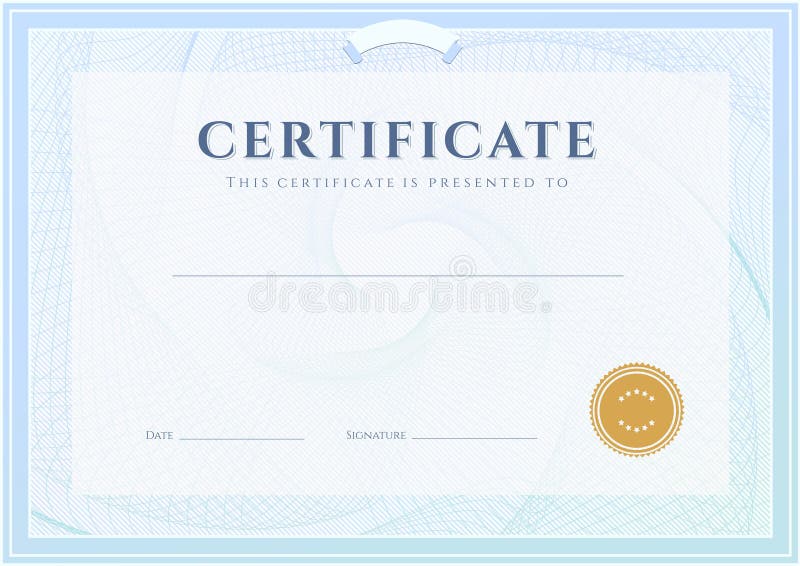 Certifikat diplommall. Utmärkelsemodell royaltyfri illustrationer Certifikat diplommall. Utmärkelsemodell royaltyfri illustrationer