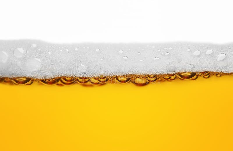 Close macro image of glass of beer. Close macro image of glass of beer