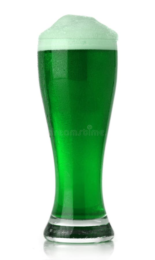 St. Patrick's Day green beer. St. Patrick's Day green beer