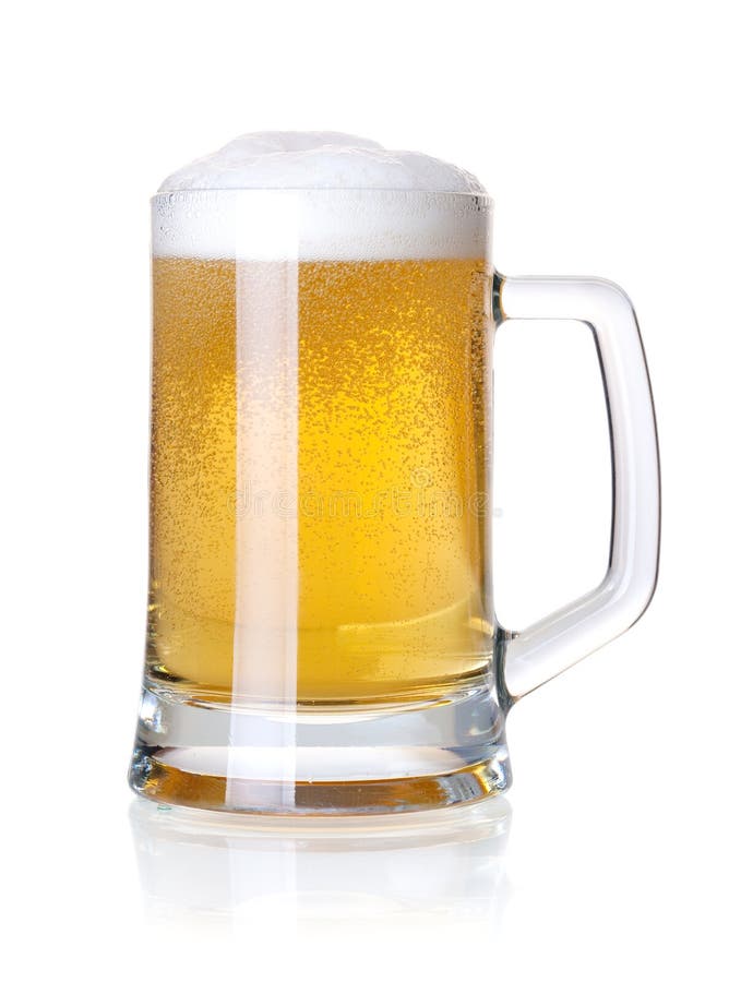Cerveza de cerveza dorada fría fotografía de archivo