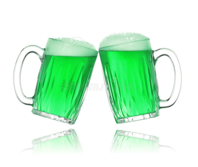 Cerveza del verde del día del St. Patrick fotografía de archivo Cerveza del verde del día del St. Patrick fotografía de archivo