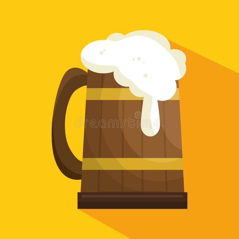 Cerveza en tarro de madera ilustración del vector. Ilustración de bebida - 85873019 Cerveza en tarro de madera ilustración del vector. Ilustración de bebida - 85873019