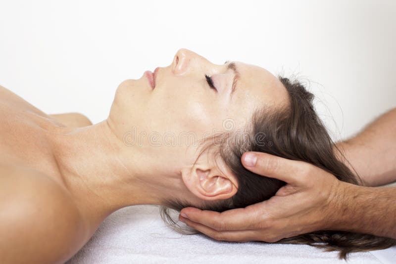 Cervical manipulation royalty free stock photo