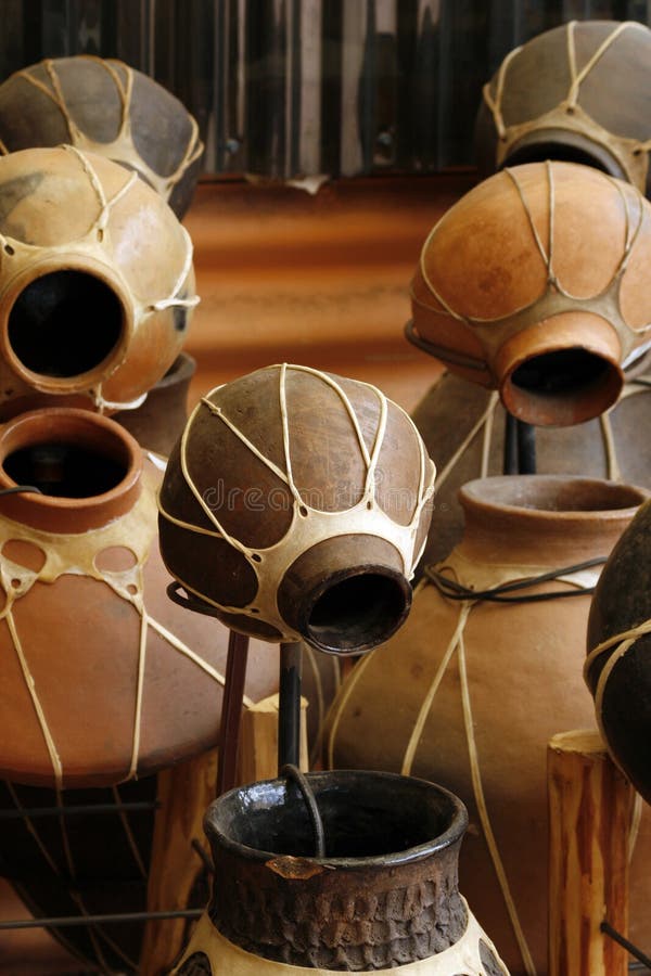 Mexican clay pottery at Santa Fe, New Mexico. Mexican clay pottery at Santa Fe, New Mexico