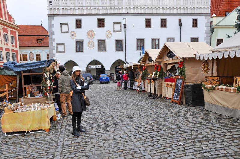 cesky αγορά Χριστουγέννων krumlov στοκ φωτογραφία με δικαίωμα ελεύθερης χρήσης cesky αγορά Χριστουγέννων krumlov στοκ φωτογραφία με δικαίωμα ελεύθερης χρήσης
