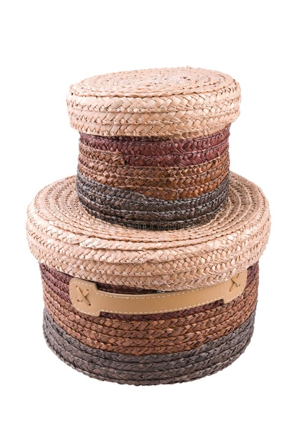 Cestas de la paja imagen de archivo. Imagen de retro - 21596667