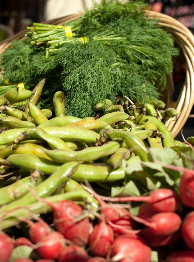 Cesto di Prodotti Biologici immagine stock libera da diritti