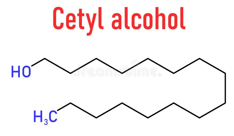 Cetyl alcohol molecule, illustration - Stock Image - F030/5197 - Science  Photo Library