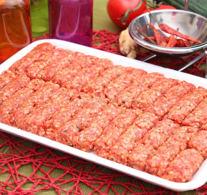 Cevapcici stock image. Image of pork, meatsticks, dish - 39197337