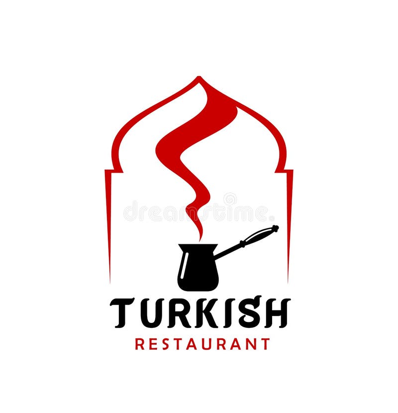 Cezve, icona del vettore della cucina turca illustrazione di stock