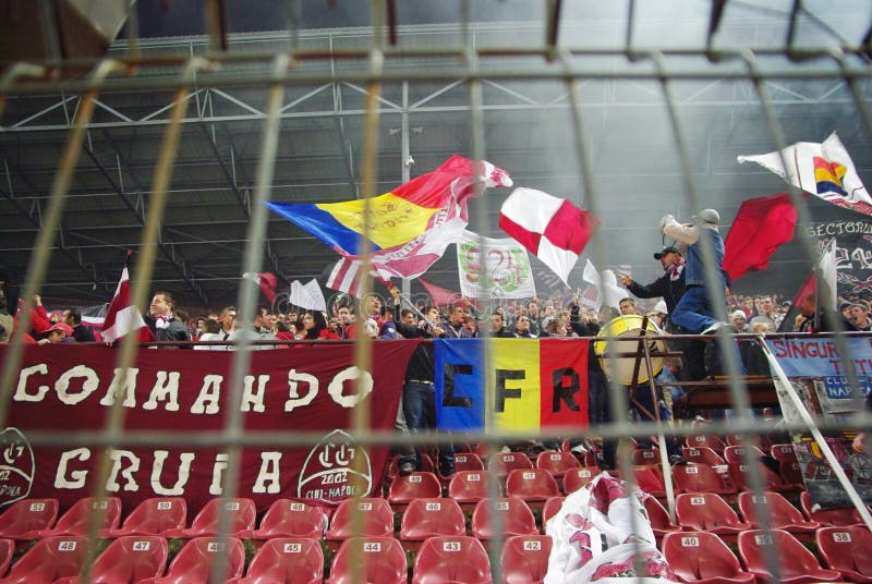 FC CFR Cluj Team Supporters, Romania Editorial Photo Image of cluj