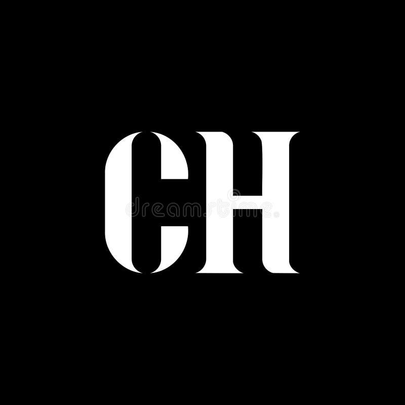 CH C H Letter Logo Design. Initial Letter CH Uppercase Monogram Logo ...